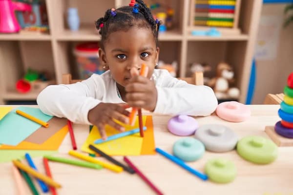 Preschool children playing